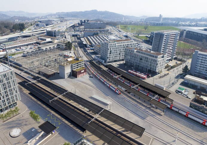 Visualisierungen des neuen Bahnhofs Wankdorf, ausgehend vom aktuellen Projektstand