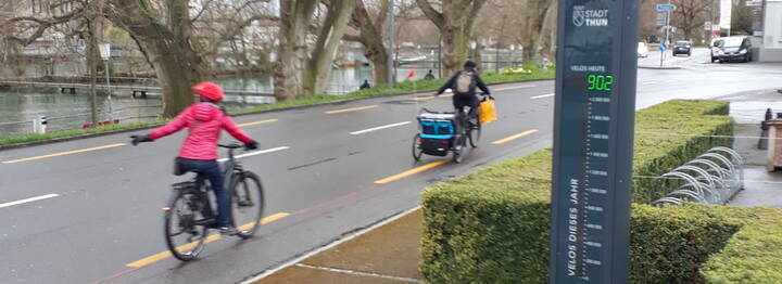 Nuovo barometro per biciclette sulla Grabenstrasse 