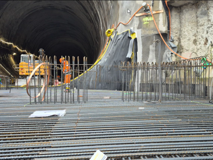 Vortunnel 2. Röhre - Arbeiten am Tunnelportal Nord