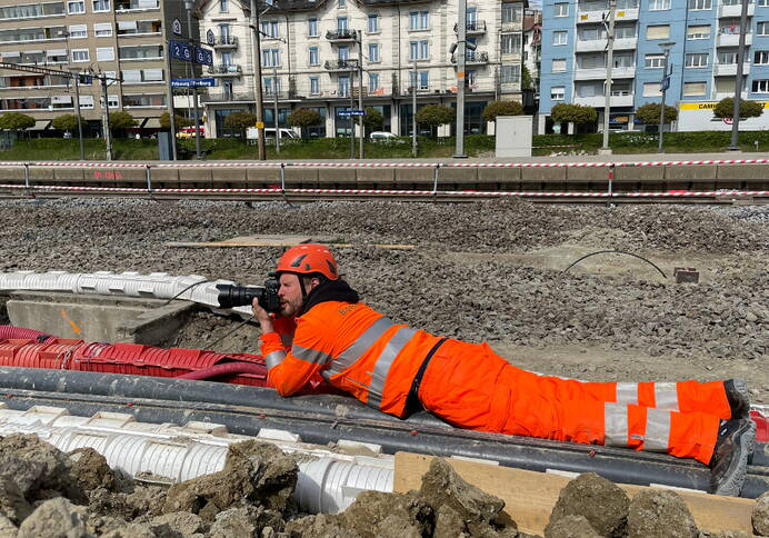 Voller Einsatz… der richtige Winkel ist wichtig für ein gutes Bild 