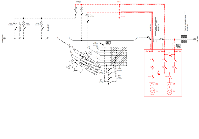 Diagramma LC della sottostazione (incl. stazione e deposito)