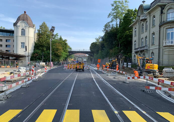 Kursaal - Breitenrainplatz après la phase intensive des travaux