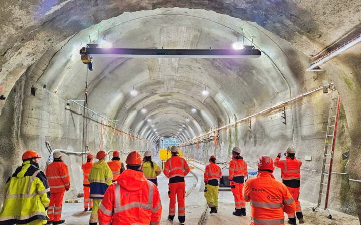 Baustellenbesichtigung Gotthard-Tunnel 2. Röhre