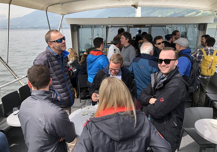 Le premier (et certainement pas le dernier) apéro sur le bateau