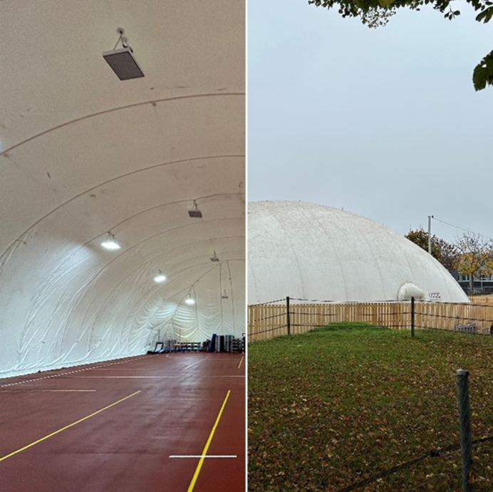 Traglufthalle Baumgarten Innen/Aussen; Phase 52