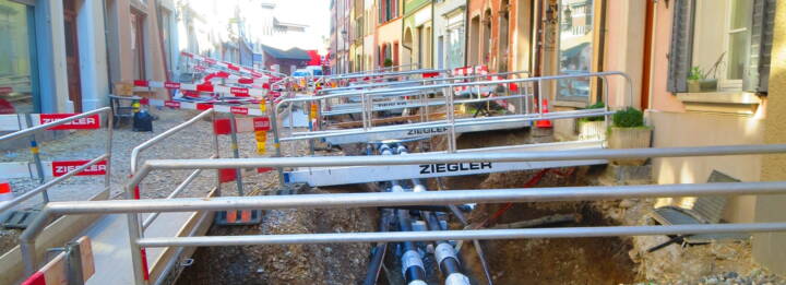 Offener Streckenabschnitt Marktgasse
